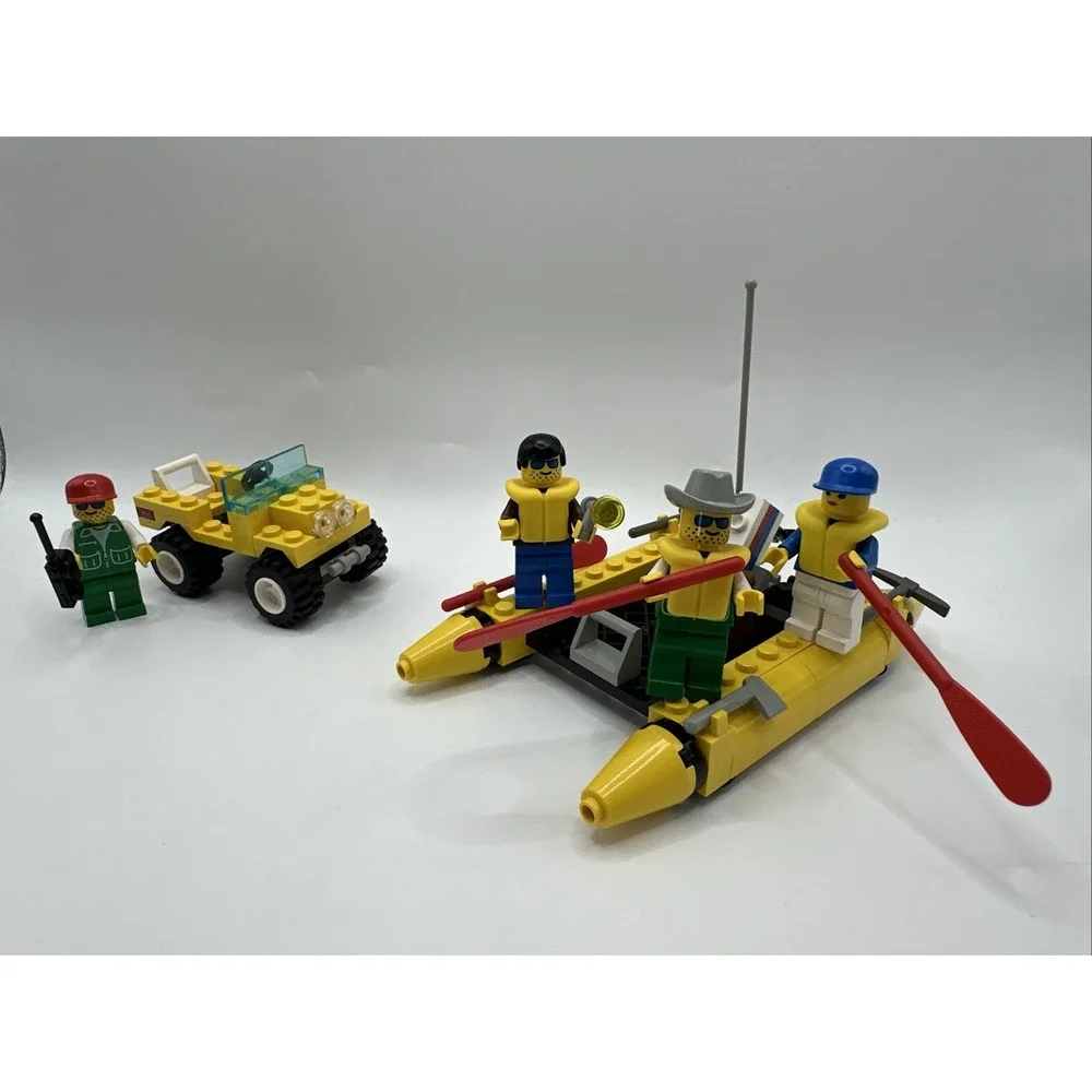 Vintage LEGO Town 6514 Trail Ranger 6665 River Runners Near Complete Sets Lot